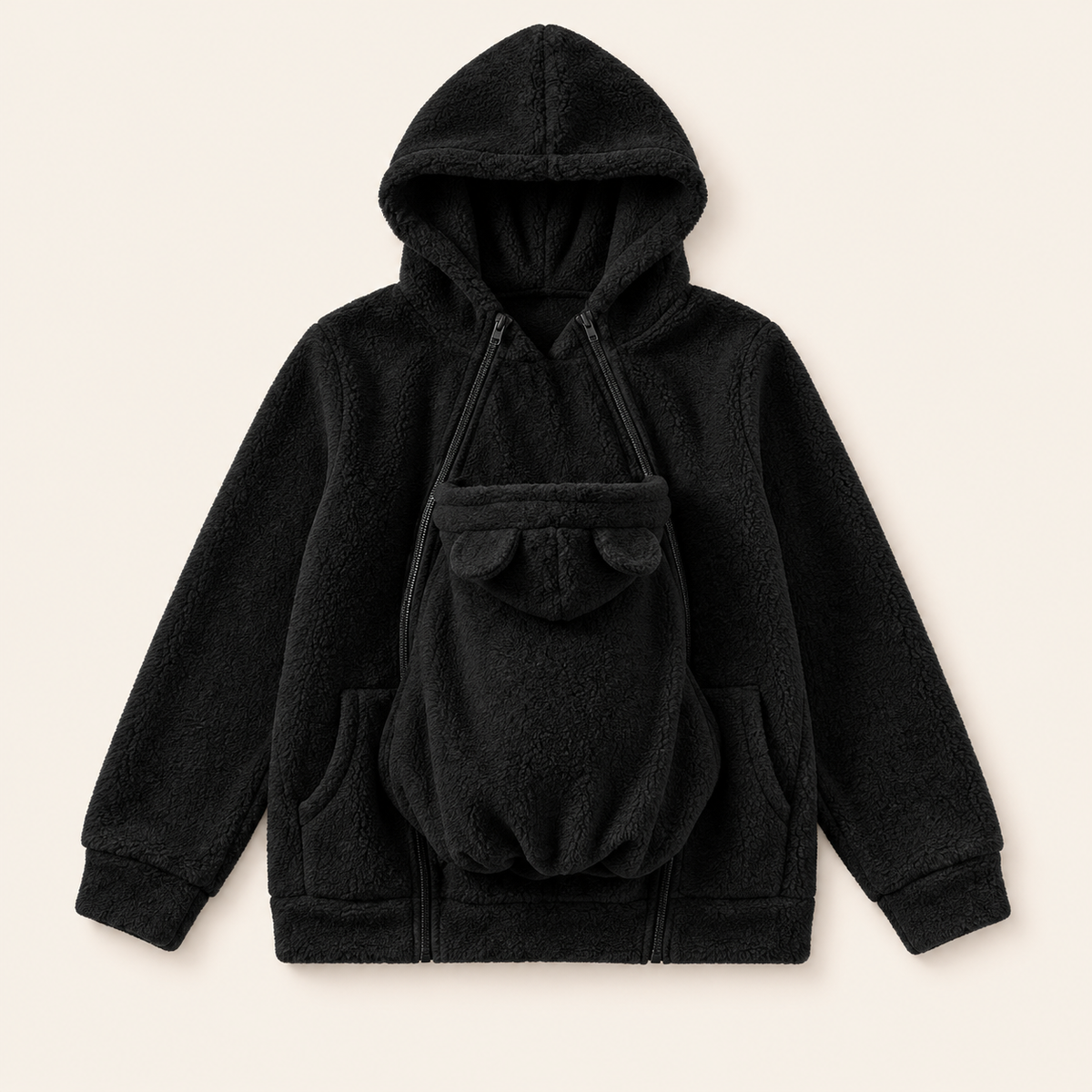 Sudadera de porteo Nidú negra