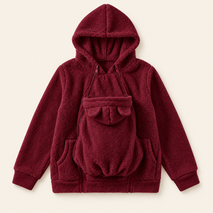 Sudadera de porteo Nidú granate